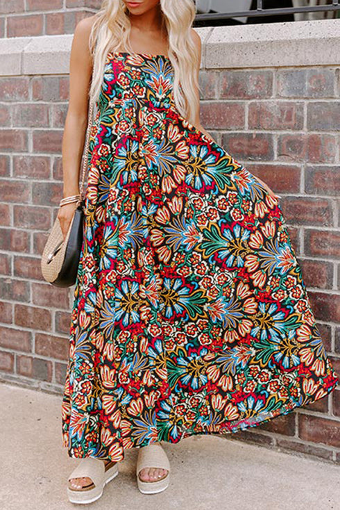 The Coastal Breeze Floral Maxi Dress