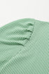 The Corded Knit Crew Neck Puff Sleeve Shift Mini Dress