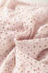 The Delicacy Embroidevibrant Eyelets Ruffled Hem Sleeveless Mini Dress