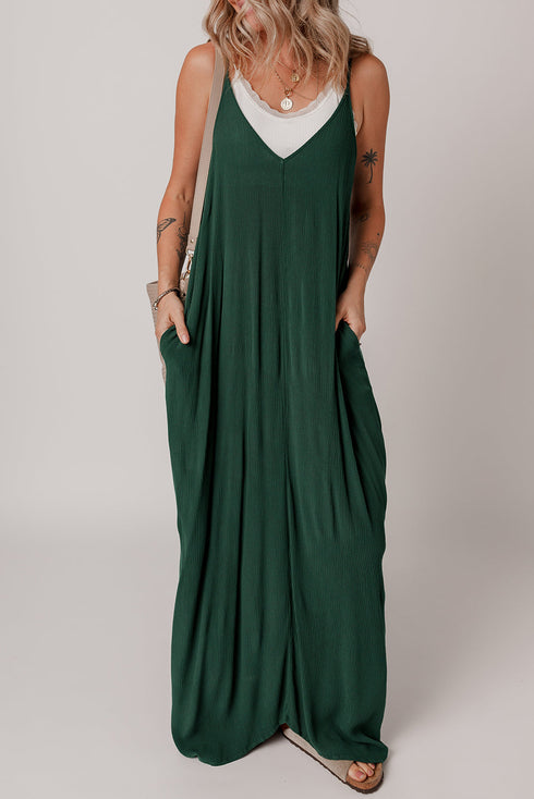 The Duffel Spaghetti Straps Pocketed Slouchy Maxi Dress