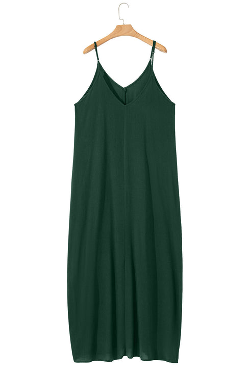 The Duffel Spaghetti Straps Pocketed Slouchy Maxi Dress