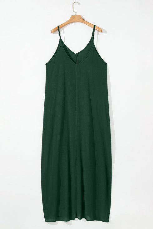 The Duffel Spaghetti Straps Pocketed Slouchy Maxi Dress