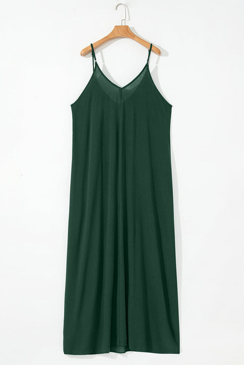The Duffel Spaghetti Straps Pocketed Slouchy Maxi Dress