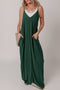 The Duffel Spaghetti Straps Pocketed Slouchy Maxi Dress