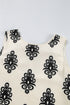 The Geometric Printed Sleeveless Hollowed Bowknot Back Mini Dress