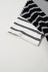 The Isabella Stripe Half Placket Polo T Shirt Ensemble