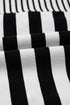 The Isabella Stripe Half Placket Polo T Shirt Ensemble