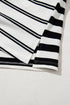 The Isabella Stripe Half Placket Polo T Shirt Ensemble