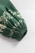 The Isabella Tie Neck Boho Floral Pattern Puff Sleeve Shift Ensemble
