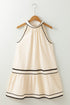 The Magnolia Stripe Halter Mini Dress
