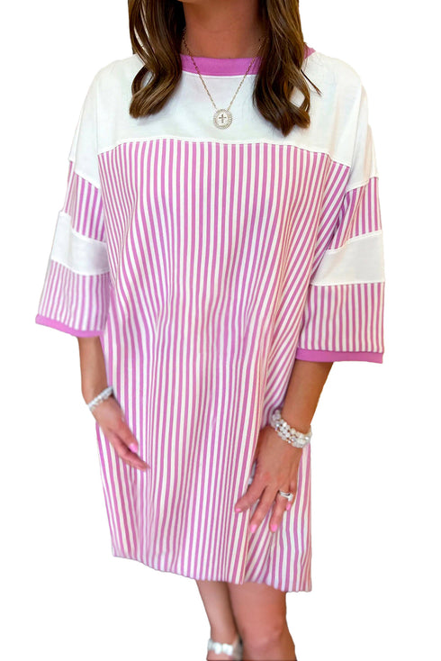 The Orchid Patchwork Swing Dress