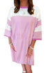 The Orchid Patchwork Swing Dress