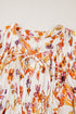 The Savannah Charm Ruffled Flutter Sleeve Floral Mini Dress