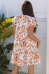 The Savannah Charm Ruffled Flutter Sleeve Floral Mini Dress