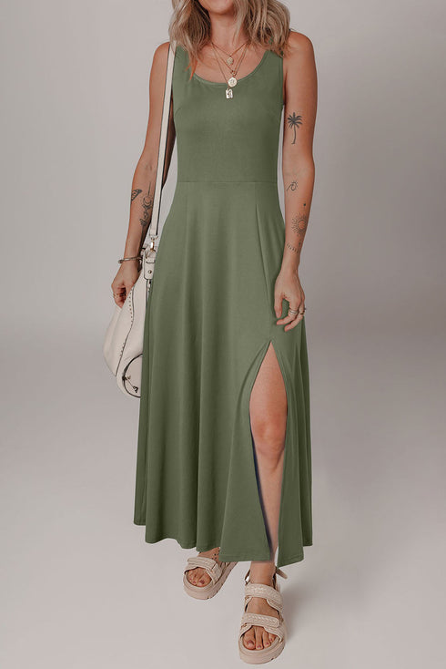The Savannah Split-Hem Midi Dress