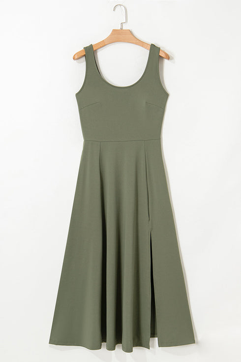 The Savannah Split-Hem Midi Dress