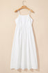 The Stripe Spaghetti Strap Pocketed High Waist Maxi Dress