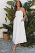 The Stripe Spaghetti Strap Pocketed High Waist Maxi Dress