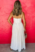 The Stripe Spaghetti Strap Pocketed High Waist Maxi Dress