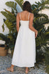The Stripe Spaghetti Strap Pocketed High Waist Maxi Dress