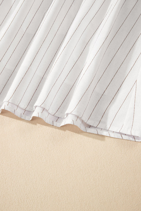 The Stripe Spaghetti Strap Pocketed High Waist Maxi Dress
