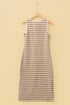 The Veranda Striped Tie-Neck Midi Dress