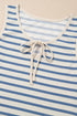The Veranda Striped Tie-Neck Midi Dress