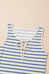 The Veranda Striped Tie-Neck Midi Dress