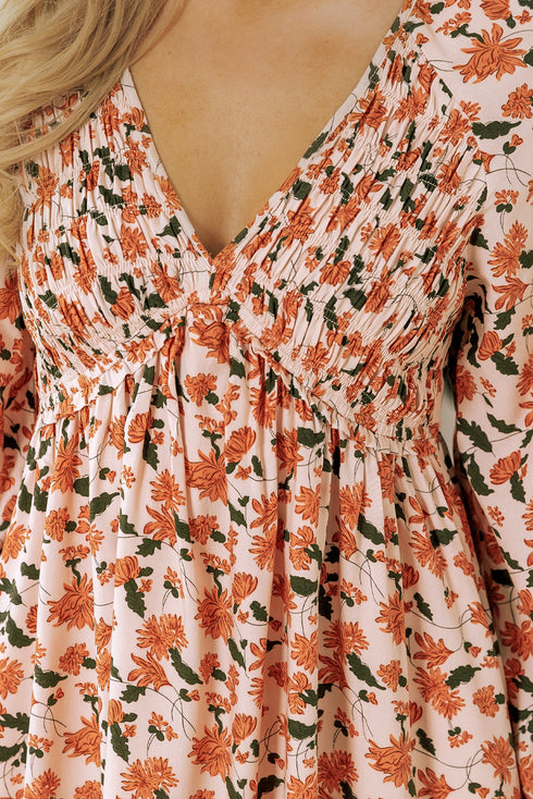 The Willow Creek Smocked Babydoll Dress