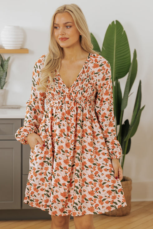 The Willow Creek Smocked Babydoll Dress
