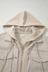 Thermal Knit Textured Two In One Hooded Jacket