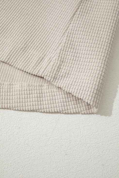 Thermal Knit Textured Two In One Hooded Jacket