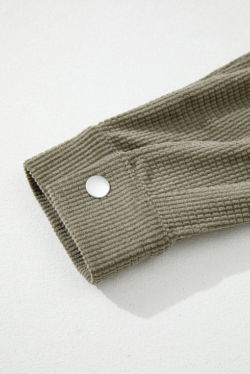 Thermal Knit Textured Two In One Hooded Jacket