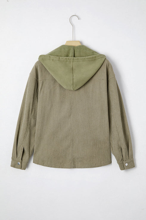 Thermal Knit Textured Two In One Hooded Jacket