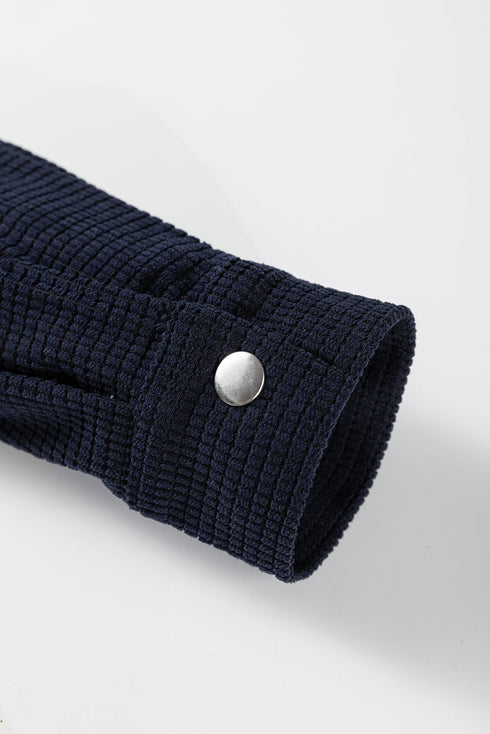Thermal Knit Textured Two In One Hooded Jacket