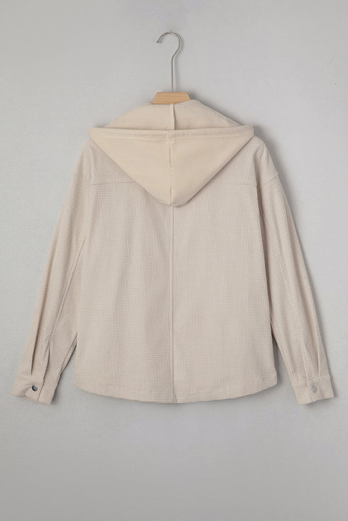 Thermal Knit Textured Two In One Hooded Jacket
