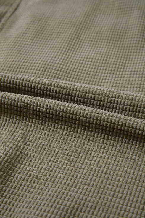 Thermal Knit Textured Two In One Hooded Jacket