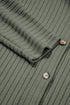 Thermal Ribbed Texture Drop Shoulder Button Up Jacket