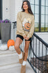 This Is Halloween Graphic Print Oversized Crew Neck Sweatshirt