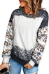 Tie Dye Leopard Drop Shoulder Sweatshirt