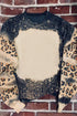 Tie Dye Leopard Drop Shoulder Sweatshirt
