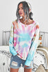 Tie Dye Pullover Long Sleeve Top