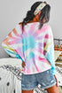 Tie Dye Pullover Long Sleeve Top