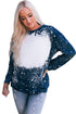 Tie-Dyed Crew Neck Pullover Sweatshirt
