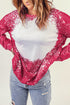 Tie-Dyed Crew Neck Pullover Sweatshirt