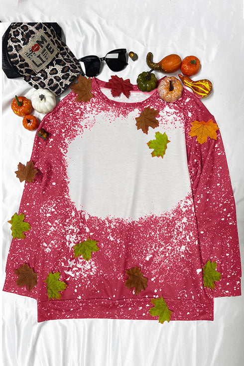 Tie-Dyed Crew Neck Pullover Sweatshirt