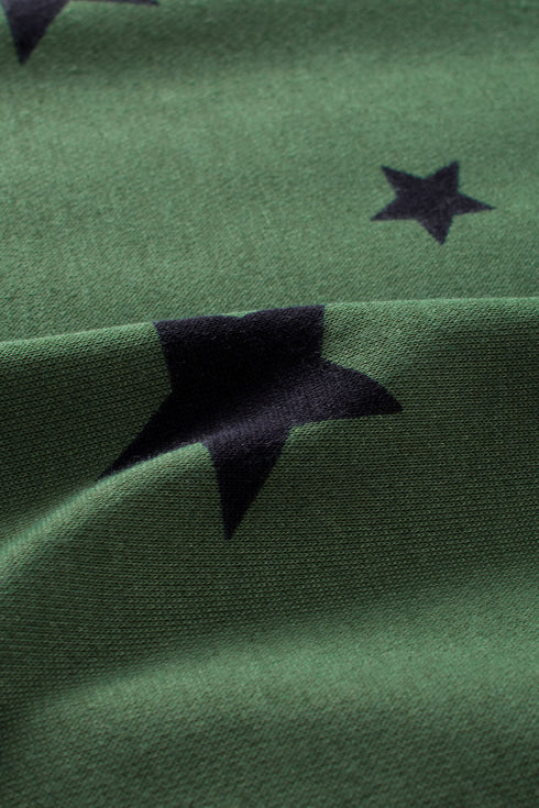 Tie-Dyed Stripe Drawstring Plus Size Hoodie