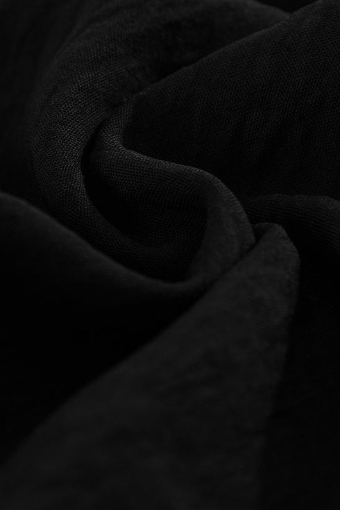 Tie Knot Puff Long Sleeve Romper