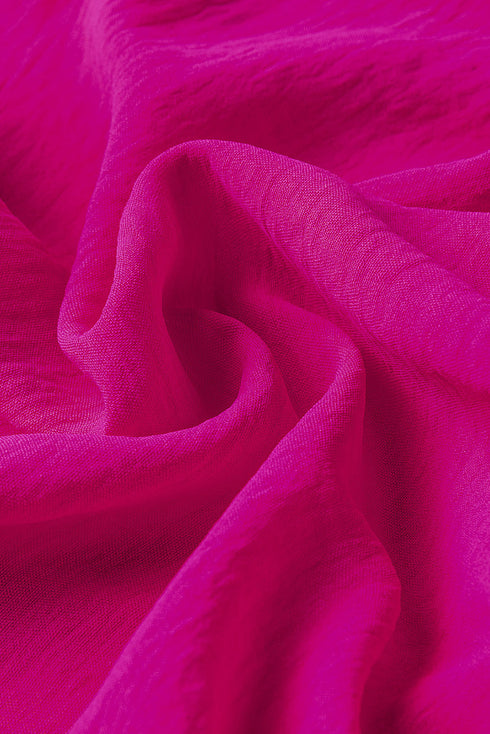 Tie Knot V Neck Puff Long Sleeve Solid Romper