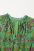 Tie Neck Ruffle Trim Tiered Short Floral Dress